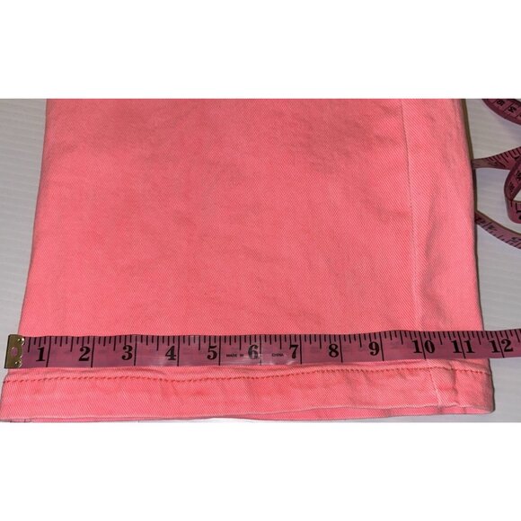 Freckled Poppy X RISEN LOS ANGELES Jeans Pants SZ 7 28X32 Pink Tummy Control - Picture 16 of 16